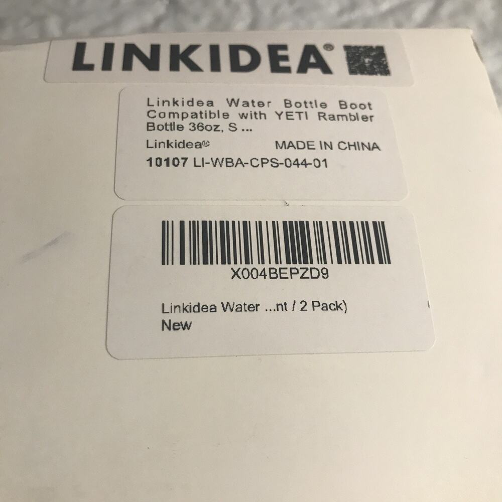 Linkidea Disposable Water Bottle Sleeve Compatible with Smartwater White